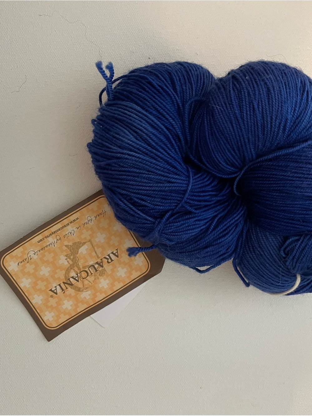 Royal Blue Hand-Dyed Yarn Skein - ARUCANIA